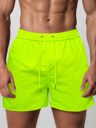 Moške kopalne kratke hlače rumeno-neon OZONEE JS/XL018/81Z