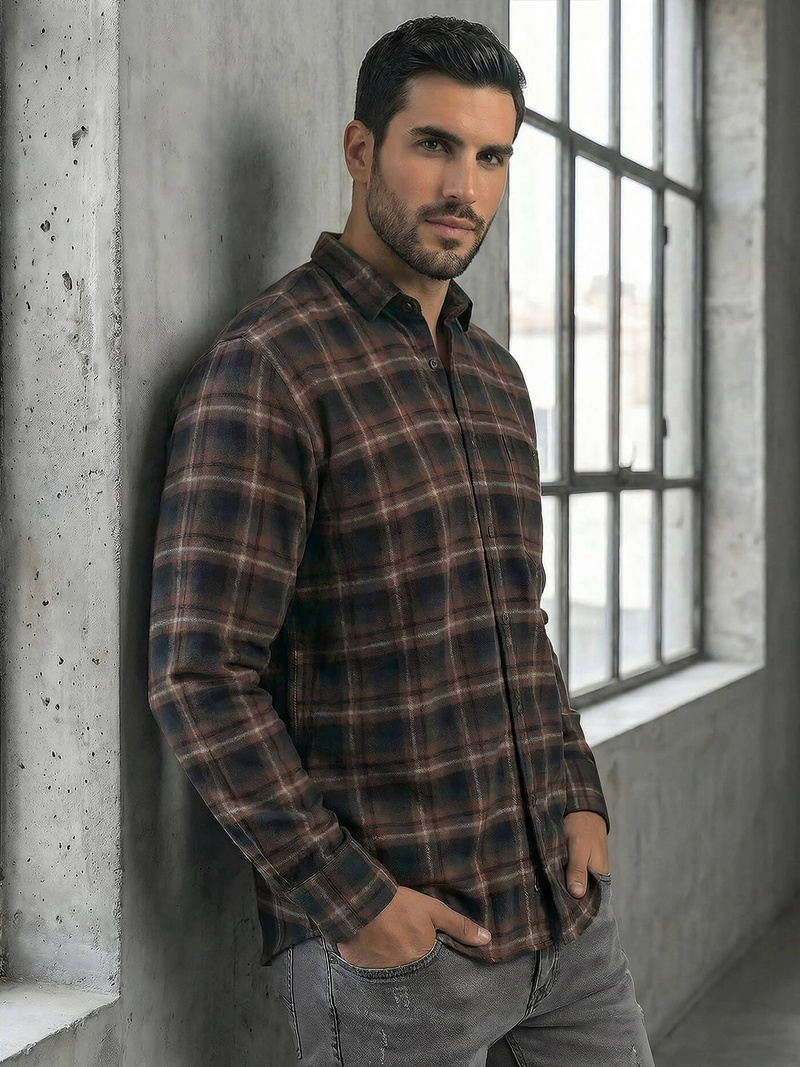 Moška srajca modra OZONEE V/V177Z