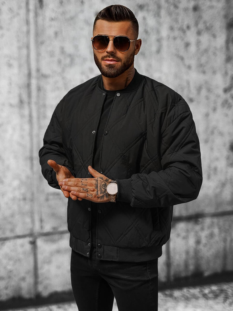 Moška prehodna jakna črna OZONEE JS/84M3020/392