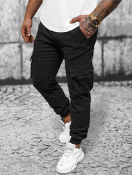 Moške Hlače Chino Jogger Črne OZONEE NB/MP0105NZ