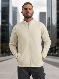 Moška jopa ecru OZONEE JS/HH016/1