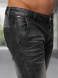 Moške Kavbojke Črne OZONEE NB/MP0091N