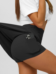 Športno krilo z pajkicami črna OZONEE JS/17K590/3