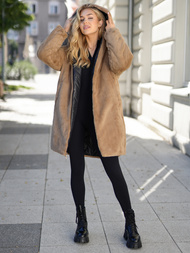 Ženska dolga zimska jakna črna OZONEE JS/5M3352/392