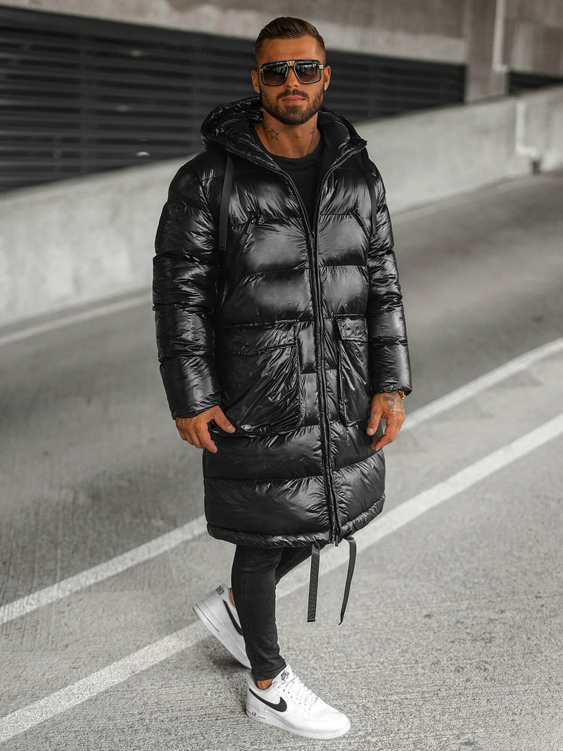 Moška zimska jakna črna OZONEE O/M3205Z