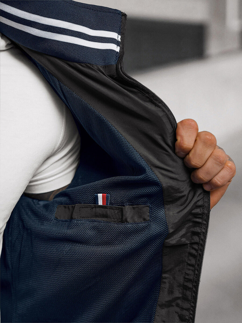 Moška prehodna jakna črna OZONEE JS/5M3101/392Z