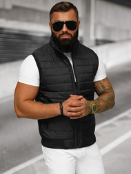 Moški prešita brezrokavnik črni OZONEE JS/MY77Z