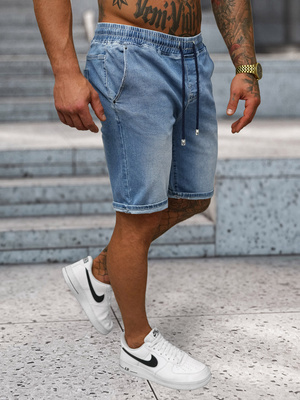 Moške Kratke Jeans Hlače Svetlomodre OZONEE NB/MP0314BC