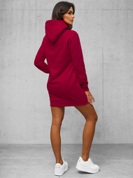 Ženska jopa s kapuco bordo OZONEE JS/YS10003/21Z