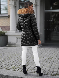 Ženska zimska jakna črno-rjava OZONEE JS/M778/392AZ