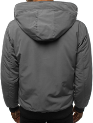 Moška zimska jakna siva OZONEE JS/2019005