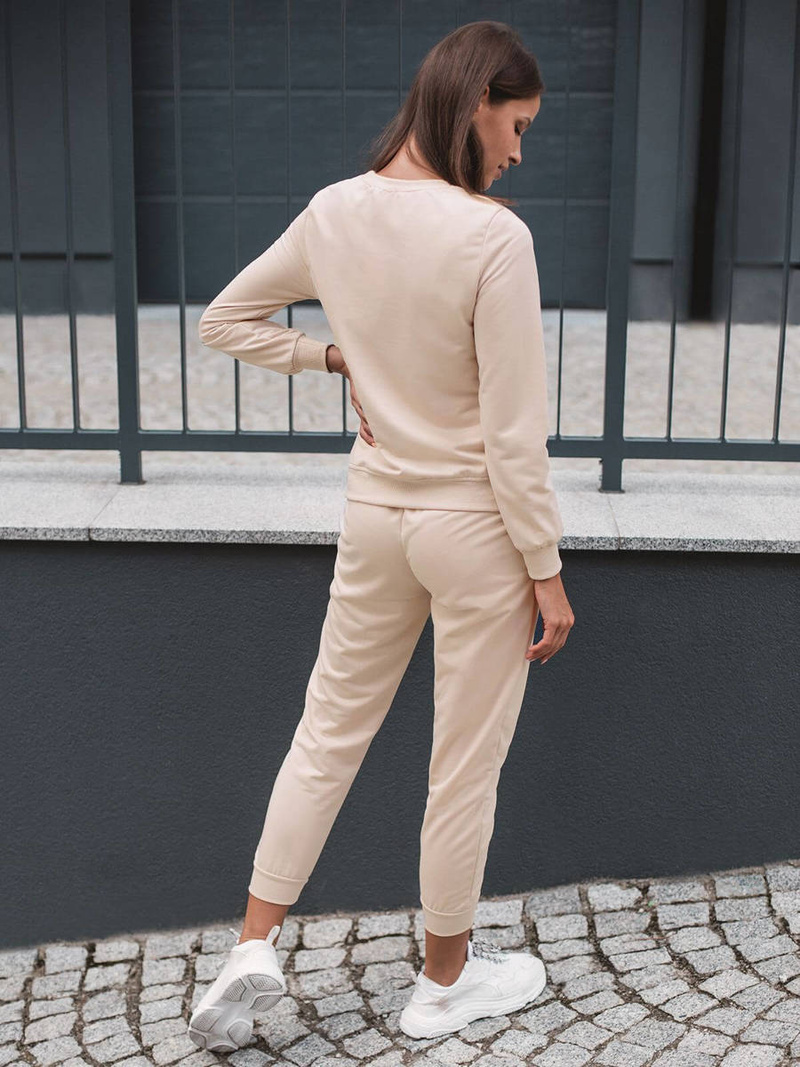 Ženski dvodelni komplet trenirka bež OZONEE O/MB2037/21
