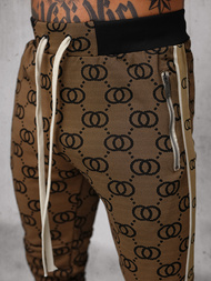 Moška trenirka temno-bež OZONEE O/FF5053AB