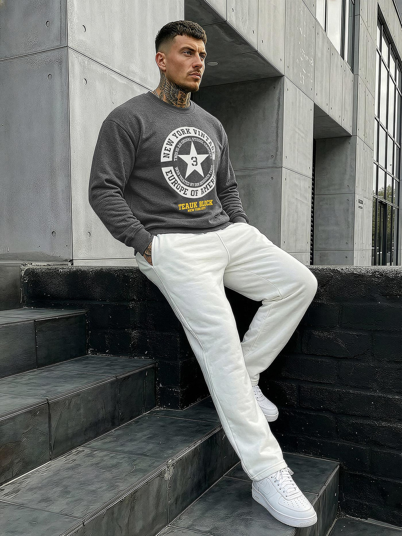 Moška jopa grafitna OZONEE JS/8B1768/5