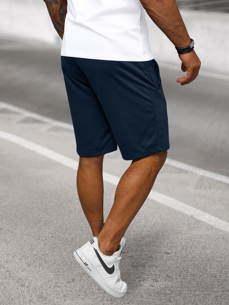 Moške športne kratke hlače mornarsko modre OZONEE JS/8K100/25Z