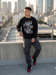 Moška jopa črna OZONEE JS/8B1763/3Z