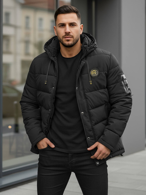 Moška jakna črna OZONEE JS/57M7503/392Z