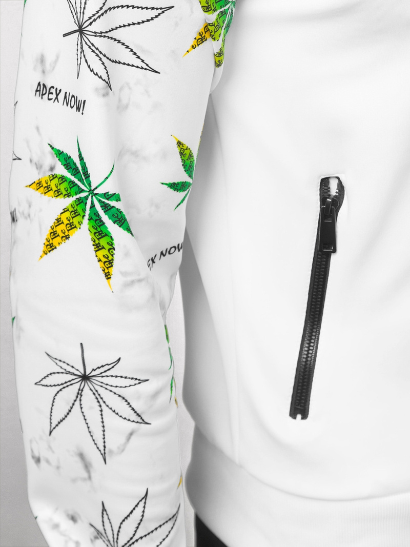 Moška trenirka bela OZONEE O/HM703Z