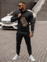 Moška trenirka črna OZONEE JS/68C10385/3Z