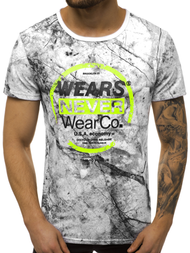 Moška majica bela OZONEE JS/SS10925