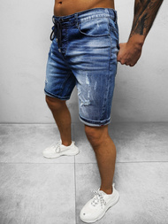 Moške Kratke Jeans Hlače Temno Modre OZONEE NB/MP0035BS