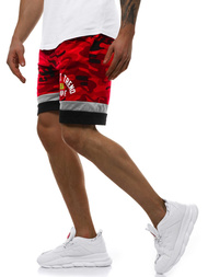 Moške kratke hlače rdeče OZONEE JS/KK300152