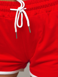 Ženske kratke hlače rdeče OZONEE JS/8K208/18Z