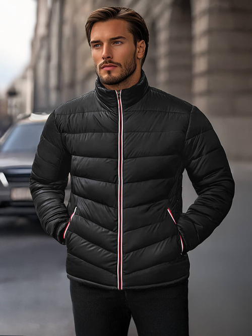 Moška prehodna jakna črna OZONEE JS/SM71Z