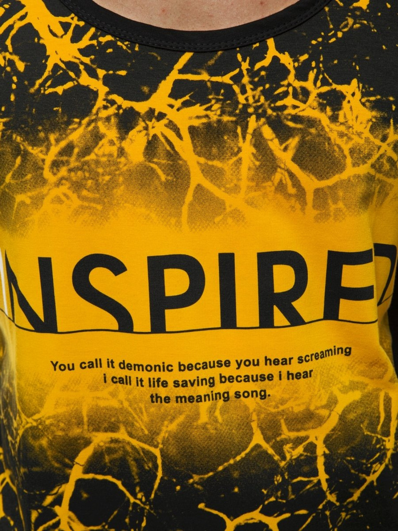 Moška majica brez rokavov rumena OZONEE JS/SS11050