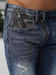 Moške kavbojke morska OZONEE NB/MP0045BZ