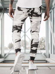 Moške hlače jogger črno-bele OZONEE A/1003