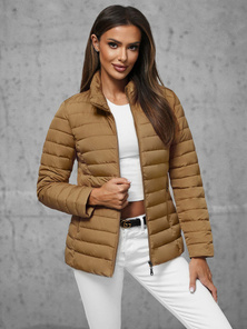 Ženska jakna temno bež OZONEE JS/16M9109/84