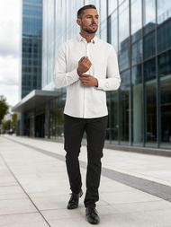 Moška srajca bela OZONEE V/V185