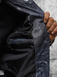 Moška prehodna jakna mornarsko modra OZONEE O/3A178