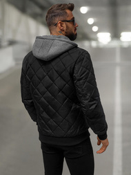 Moška jakna črna OZONEE JS/8M986/392