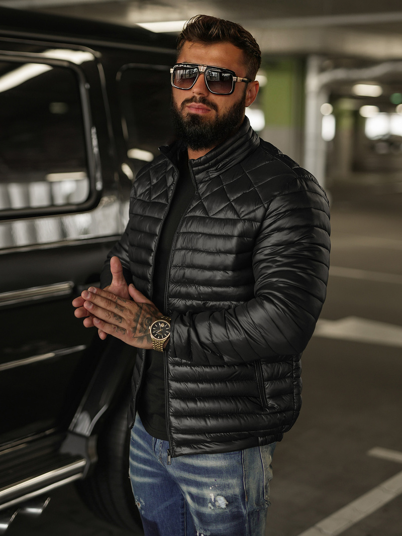 Moška jakna črna OZONEE JS/16M9328/392BZ