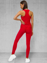 Ženski dvodelni komplet trenirka rdeči OZONEE JS/YW88037/5
