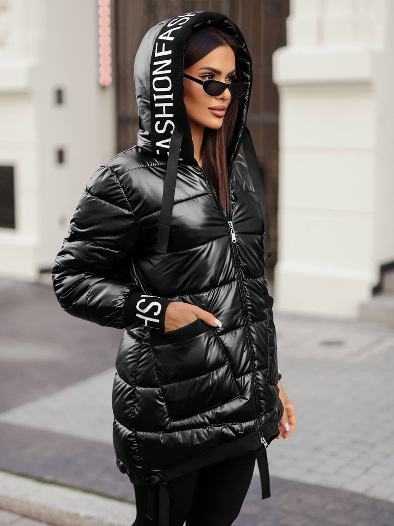 Ženska jakna črna OZONEE JS/5M3188/392Z