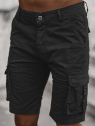 Moške Kratke Hlače Chino Črne OZONEE T/BB70009/1