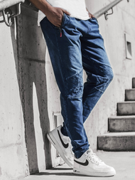 Moške hlače jogger modre OZONEE JS/KK1106