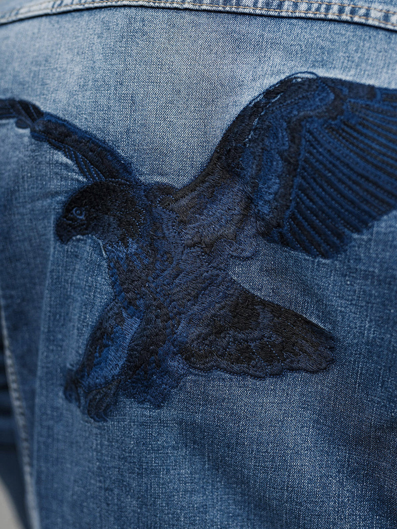 Moška jeans jakna modra OZONEE NB/MJ507BZ