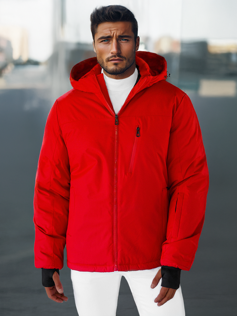 Moška zimska jakna rdeča OZONEE JS/91M9901/270Z