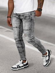 Moške kavbojke grafitne OZONEE NB/MP0163N