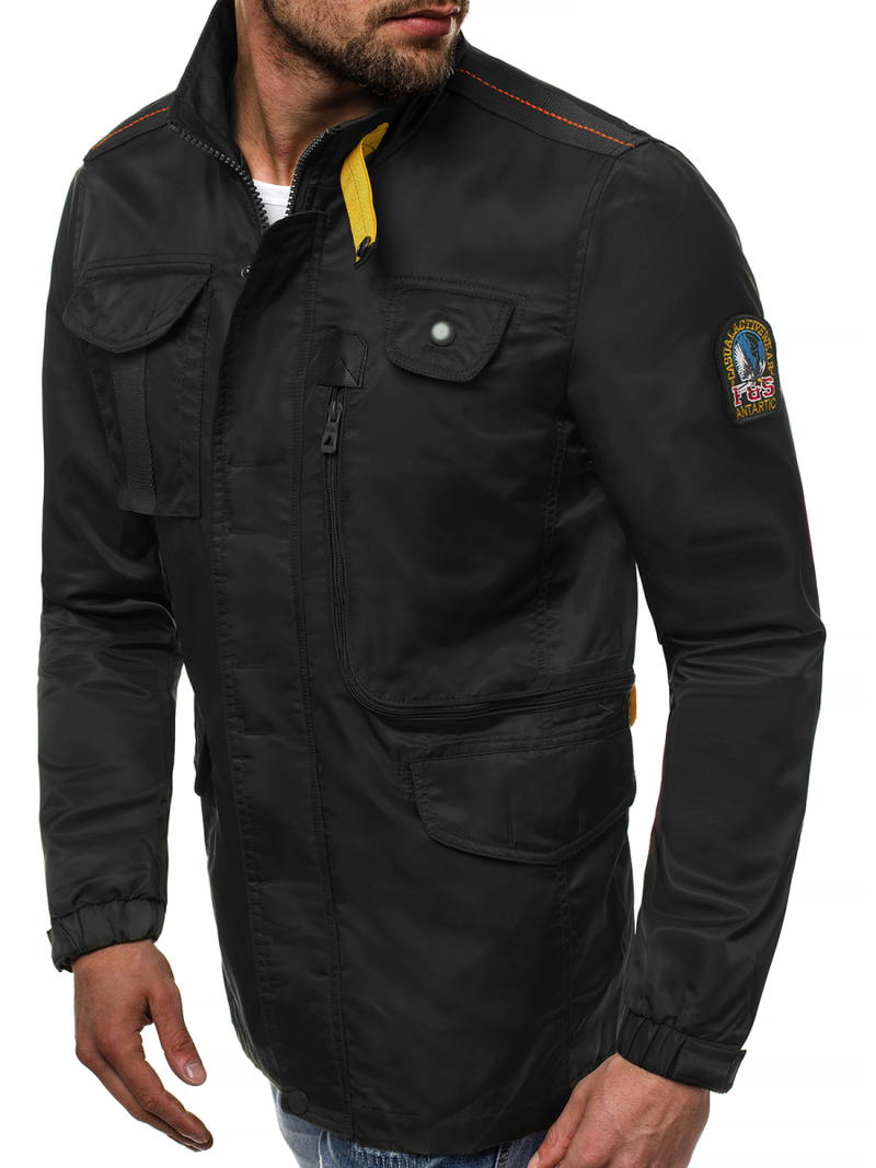 Moška prehodna jakna črna OZONEE O/99237