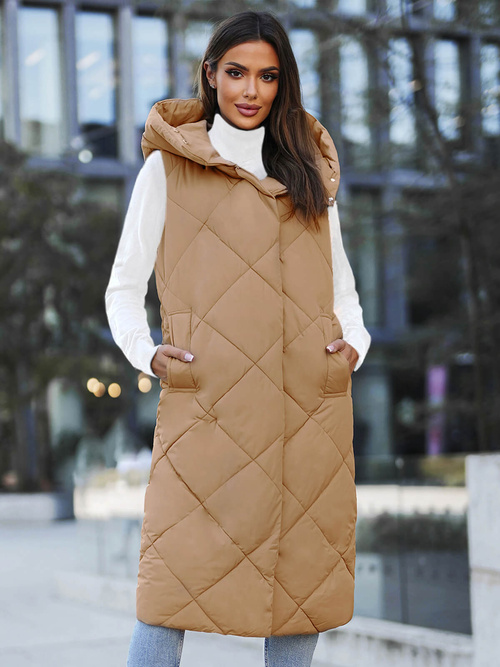 Ženski brezrokavnik camel OZONEE JS/5M3165/84