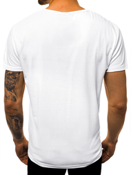 Moška majica bela OZONEE JS/KS1945