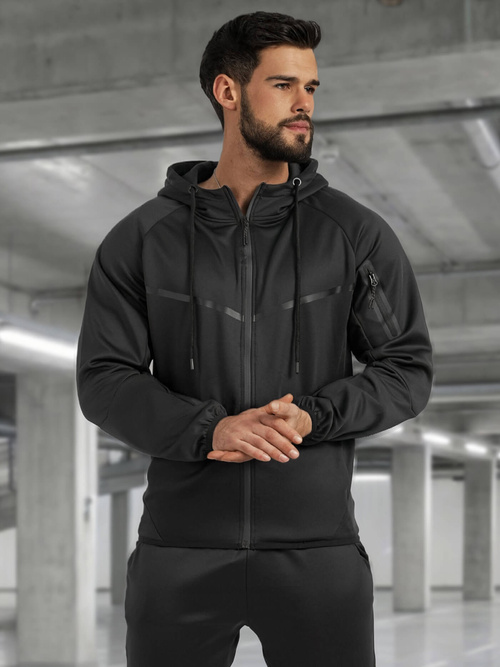 Moška trenirka črna OZONEE JS/8C1966/3