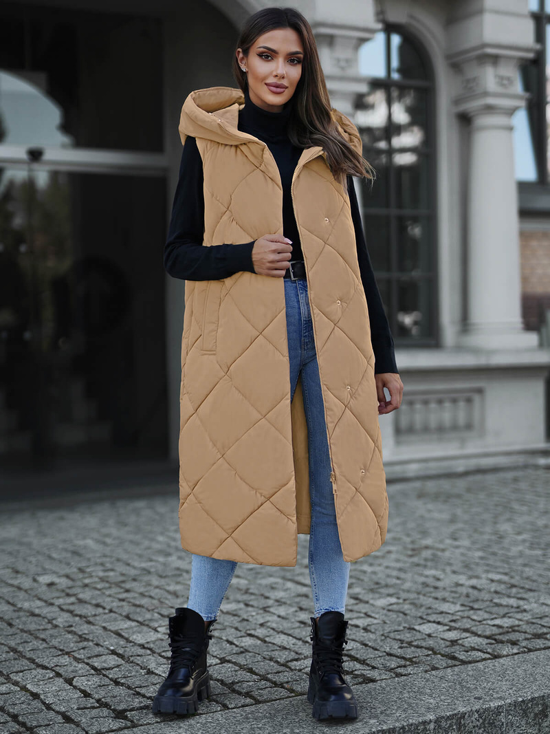 Ženski brezrokavnik camel OZONEE JS/5M3165/84Z