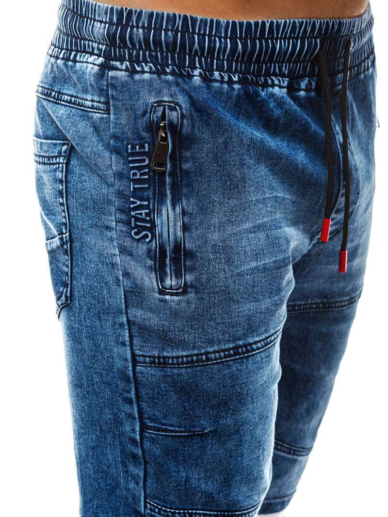 Moške kratke jeans hlače modre OZONEE RF/HY338