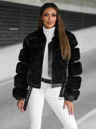 Ženska jakna črna OZONEE JS/11Z8080Z